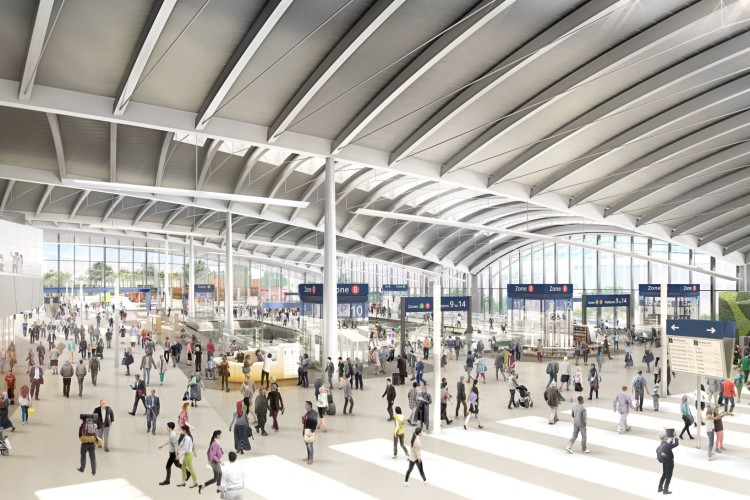 Old Oak Common station is designed by WSP and WilkinsonEyre. It will be built by Balfour Beatty Vinci Systra JV