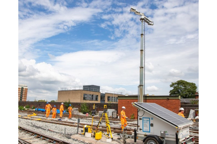 The Prolectric ProLight solar powered lighting tower