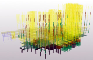 Data visualisation tools enable the project model to be coloured to reflect the status of each manufactured element at every stage