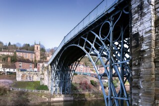 The Iron Bridge before works started. Photos: English Heritage The Iron Bridge before works started. Photos: English Heritage