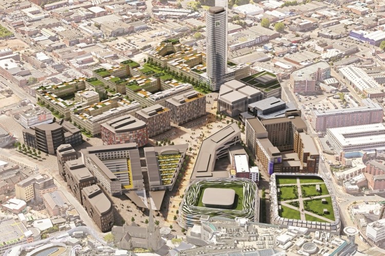 CGI of the 15-year Birmingham Smithfield development
