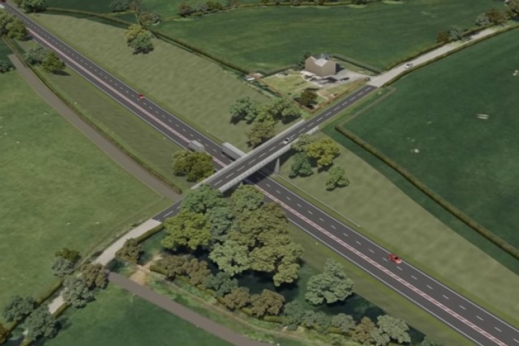 CGI of part of the route