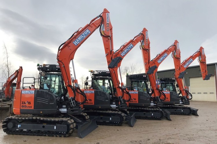 Four Hitachi Zaxis 85USB excavators were delivered this week