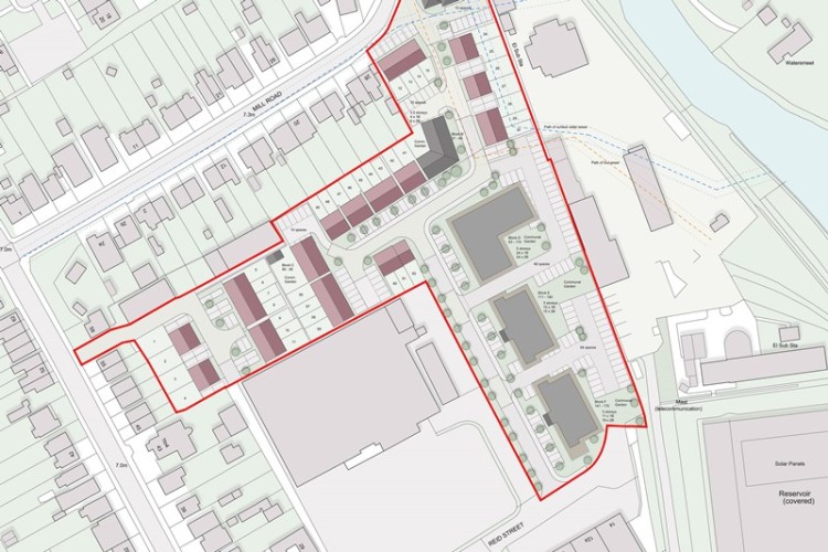 The plan for 170 houses and flats on the Reid Steel site in Christchurch