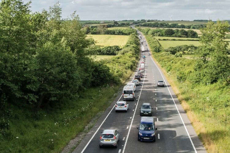 The A30 in Cornwall