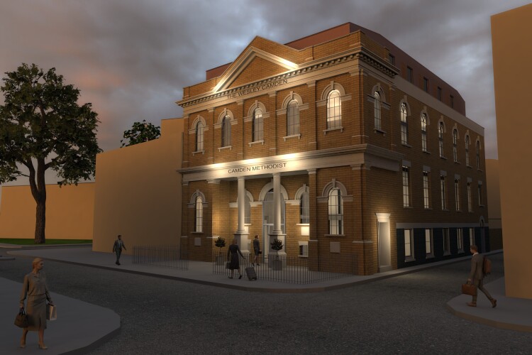 Camden Methodist Church in north London is to become The Wesley Hotel
