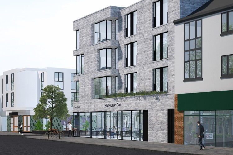 CGI of the planned student flats 