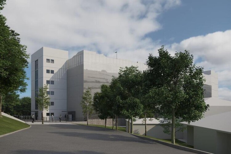 CGI of the planned hospital car park structure