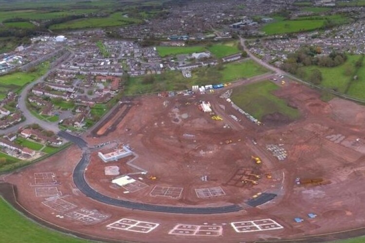 October 2020 photo of the site from www.cunninghame-housing.org