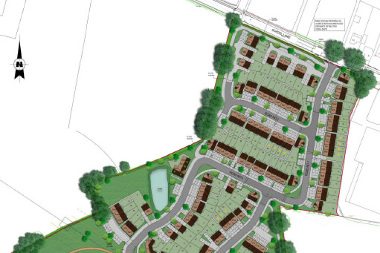 Plan of Exhall Gardens