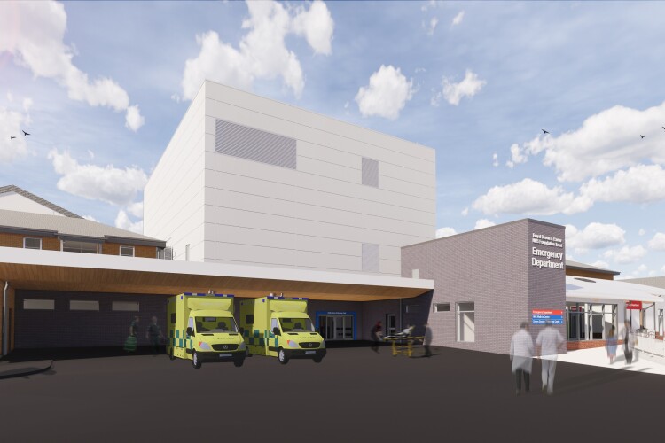 CGI of the new emergency department
