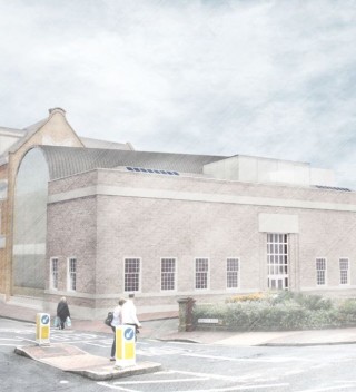 Artist's impression of the finished Amelia Scott Building 