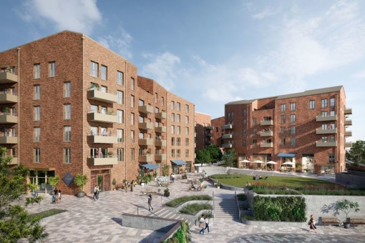 CGI of Poly UK's Plaza Collection at Millbrook Park