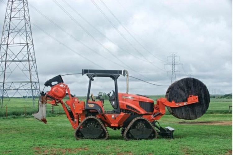 M Downes Earthworks' Ditch Witch Mole Plough