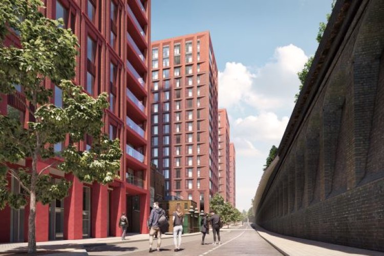 CGI of how Upper Trinity Street might look. Artists impression by Corstorphine + Wright Architects 