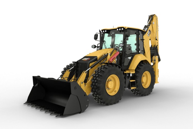 Cat 444 backhoe loader