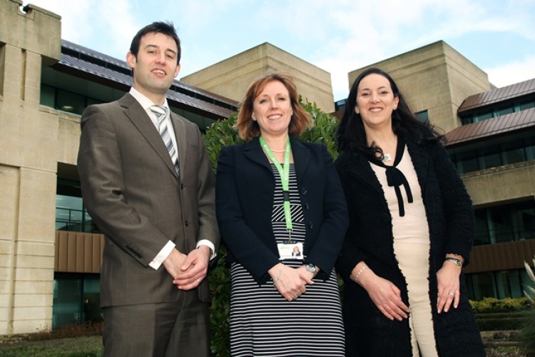 Paul Markovitz of Autodesk, Kath Fontana, MD of BAM FM and Jacqueline Walpole of FSI FM.