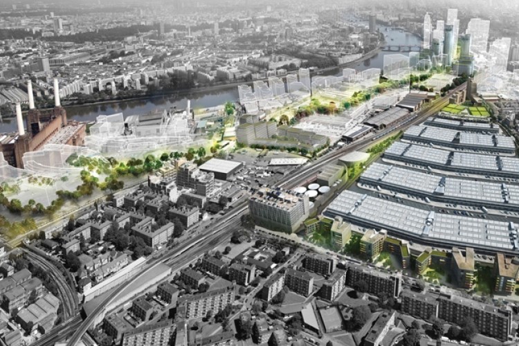 The redevelopment of New Covent Garden Market is part of a wider Nine Elms regeneration