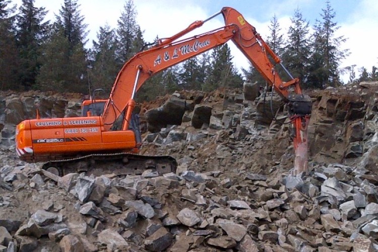 McCrae's new Doosan DX140LC 