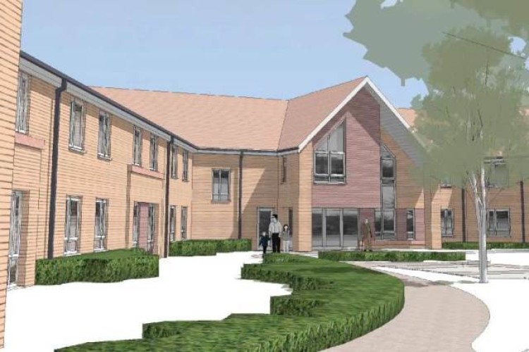 CGI of the care home