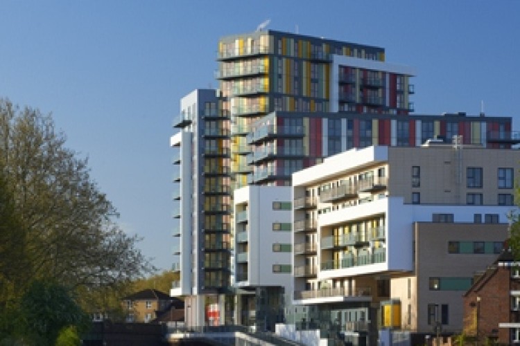 Telford Homes' Matchmakers Wharf development, close to the Olympic stadium