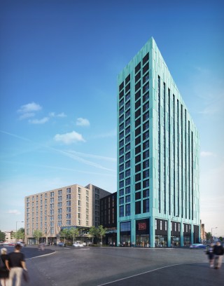 The Swansea scheme inclused a 60-metre high tower block