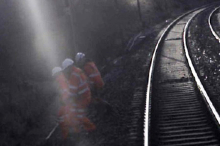  CCTV showed the track workers moving clear just before the train passed (image courtesy of Virgin Trains)