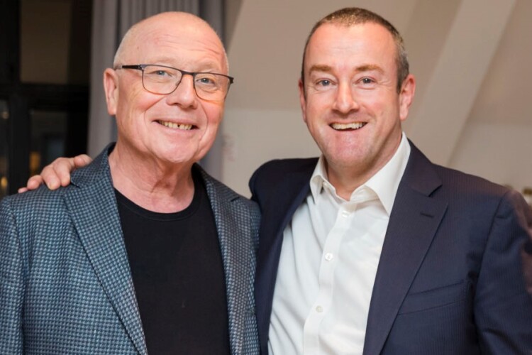 Founder Stephen Conway (left) with his chief executive Don O'Sullivan