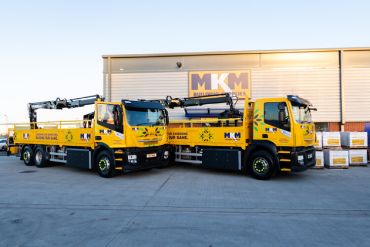 The first two CNG-fuelled Ivecos were delivered to MKM&rsquo;s Newark branch last month