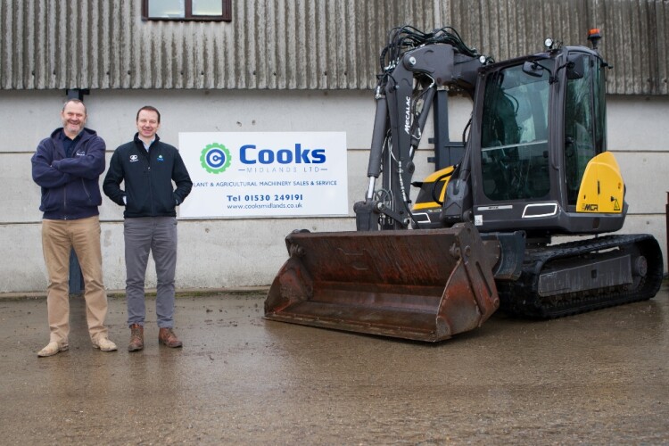 Mecalac accounts manager Danny Hale (left) and Cooks Midlands managing director Darren Cook
