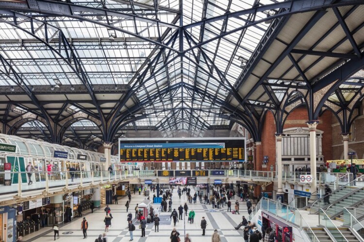 Liverpool Street Station is the the UK&rsquo;s third busiest railway station