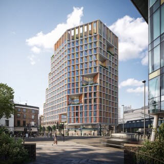 Image of the planned tower over Southwark station (Picture credit: Hayes Davidson)