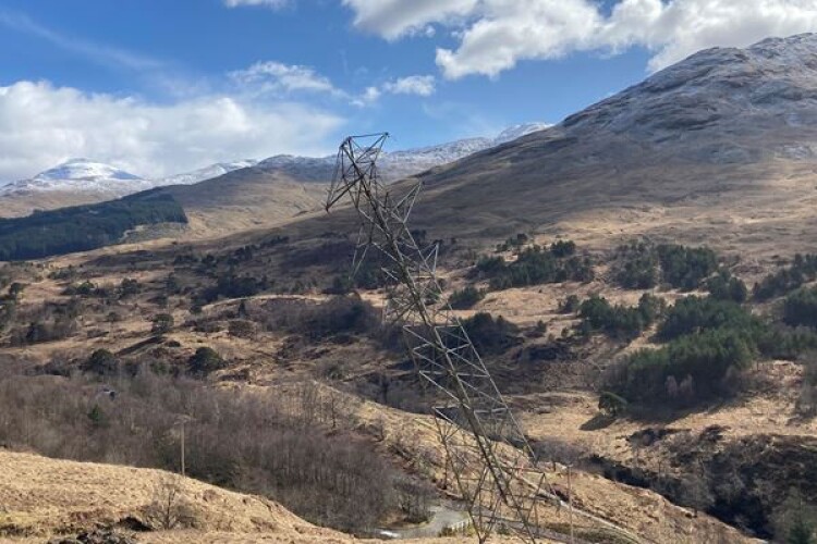 Thirteen towers have been felled at Glen Falloch