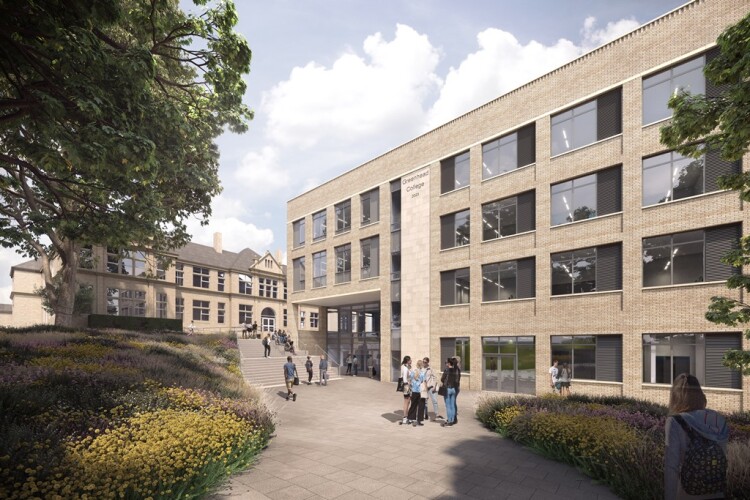 CGI of Greenhead College's new block