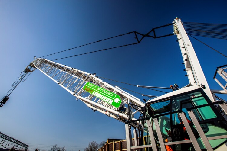 Select's electric Liebherr LR1160.1, operated in South Kilburn by Leon Sobers