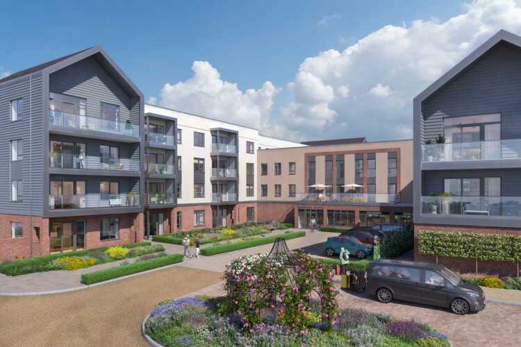 CGI of the Homewood Grove development