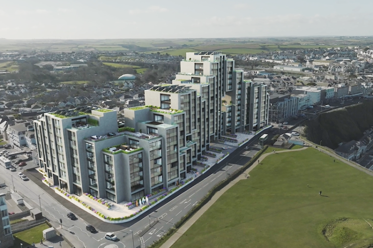 Artist's impression of the Salboy's Newquay project, which Domis is in line to build