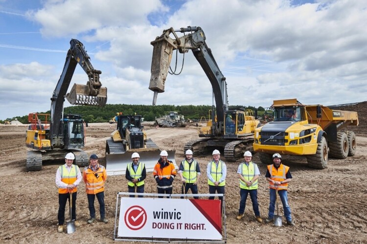 Winvic Construction and Firethorn Trust breaking ground at Link Logistics Park