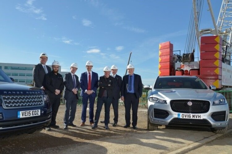 Photo call for the ground breaking ceremony