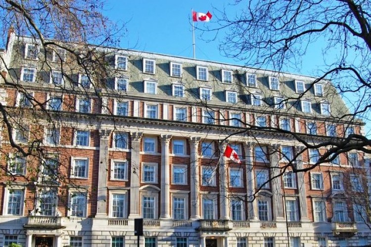 The Canadian High Comission that used to occupy the site has been dismantled brick by brick