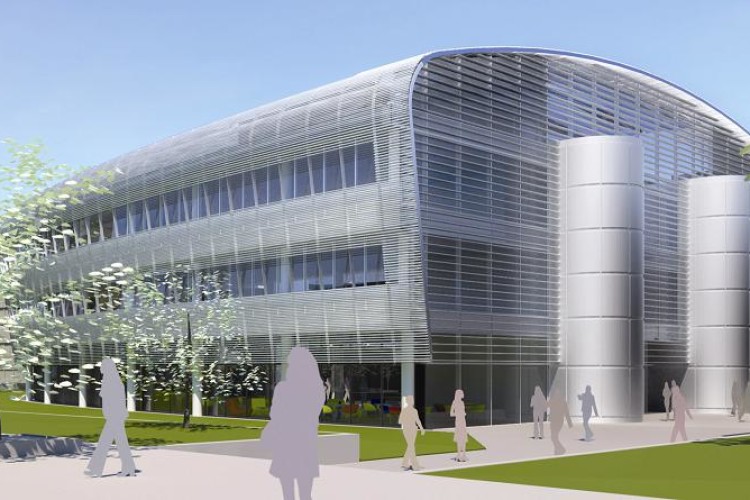 The university computer center building design.