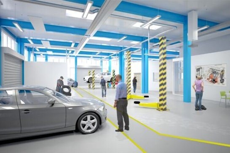 Artist's impression of the new workshops