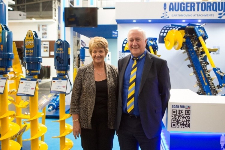 Wendy and Alister Rayner of Auger Torque at Bauma last week