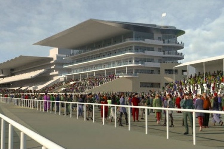 (and below) Artist's impression of the new Cheltenham grandstand