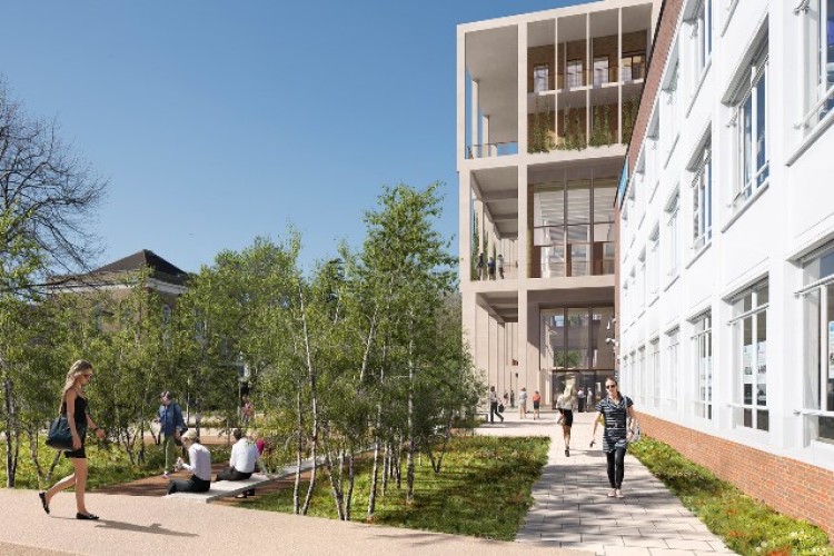 CGI of Kingston University's Town House building
