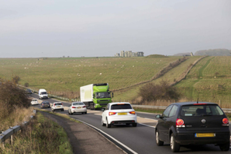 The A303 is subject to congestion when motorists slow to see Stonehenge