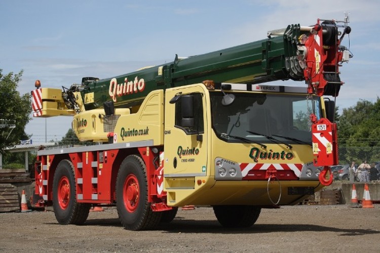 One of Quinto's new Terex AC 40/2L cranes