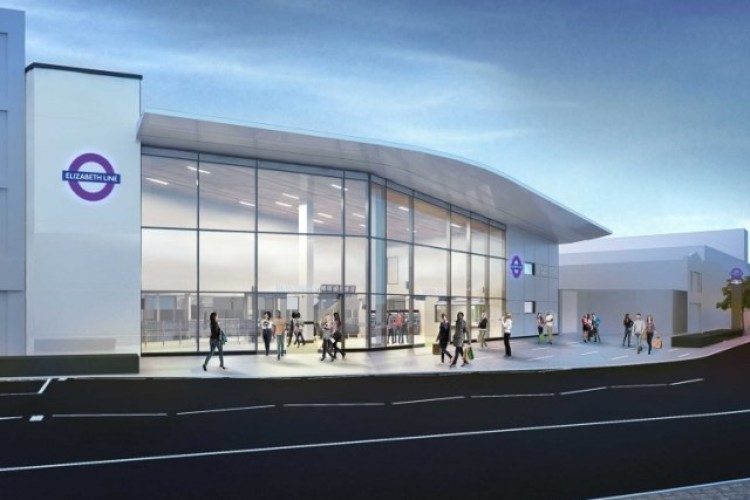 CGI of the new Ilford station