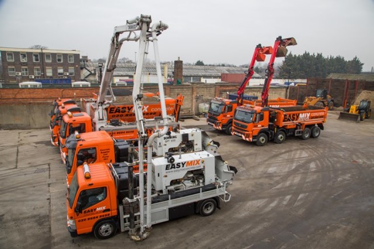 EasyMix Concrete's yard in Croydon