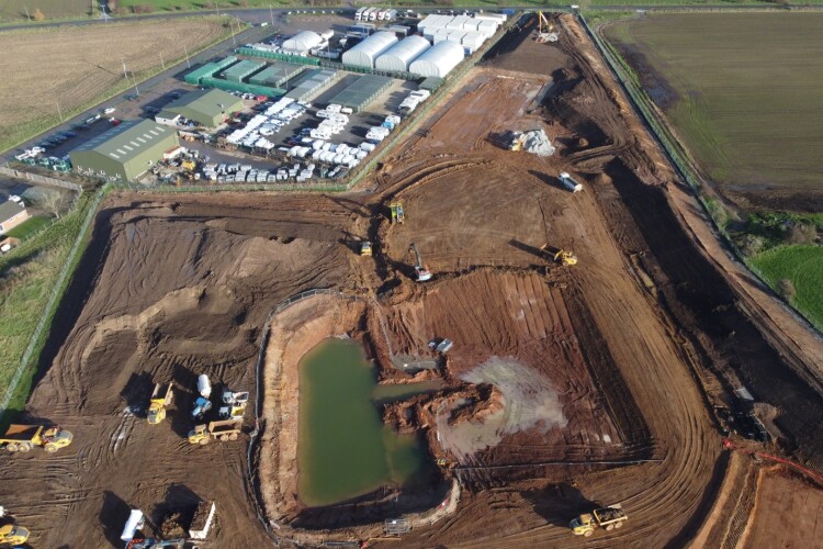 Earthworks at Plot 11 on Dove Valley Park [Photo credit – Benniman]